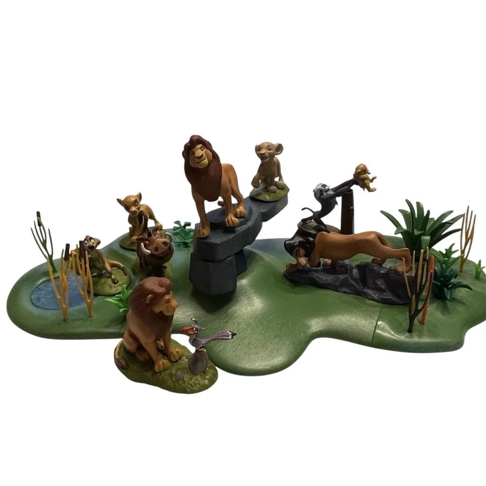 Disney The Lion King Pride Rock Playset Scar Mufasa Simba Pumba Early 2000s